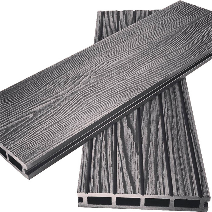 Террасная Доска (ДПК) GREEN DECKING Коллекция «VINTAGE Цвет Серый Дым
